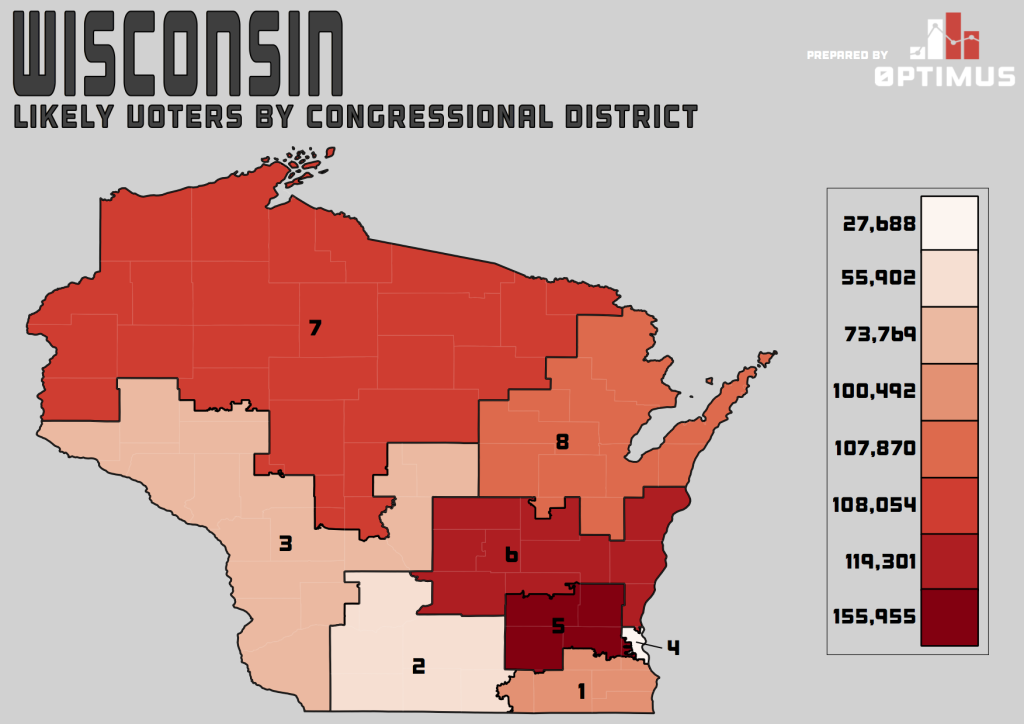 Likely Voters by Congressional District in Wisconsin